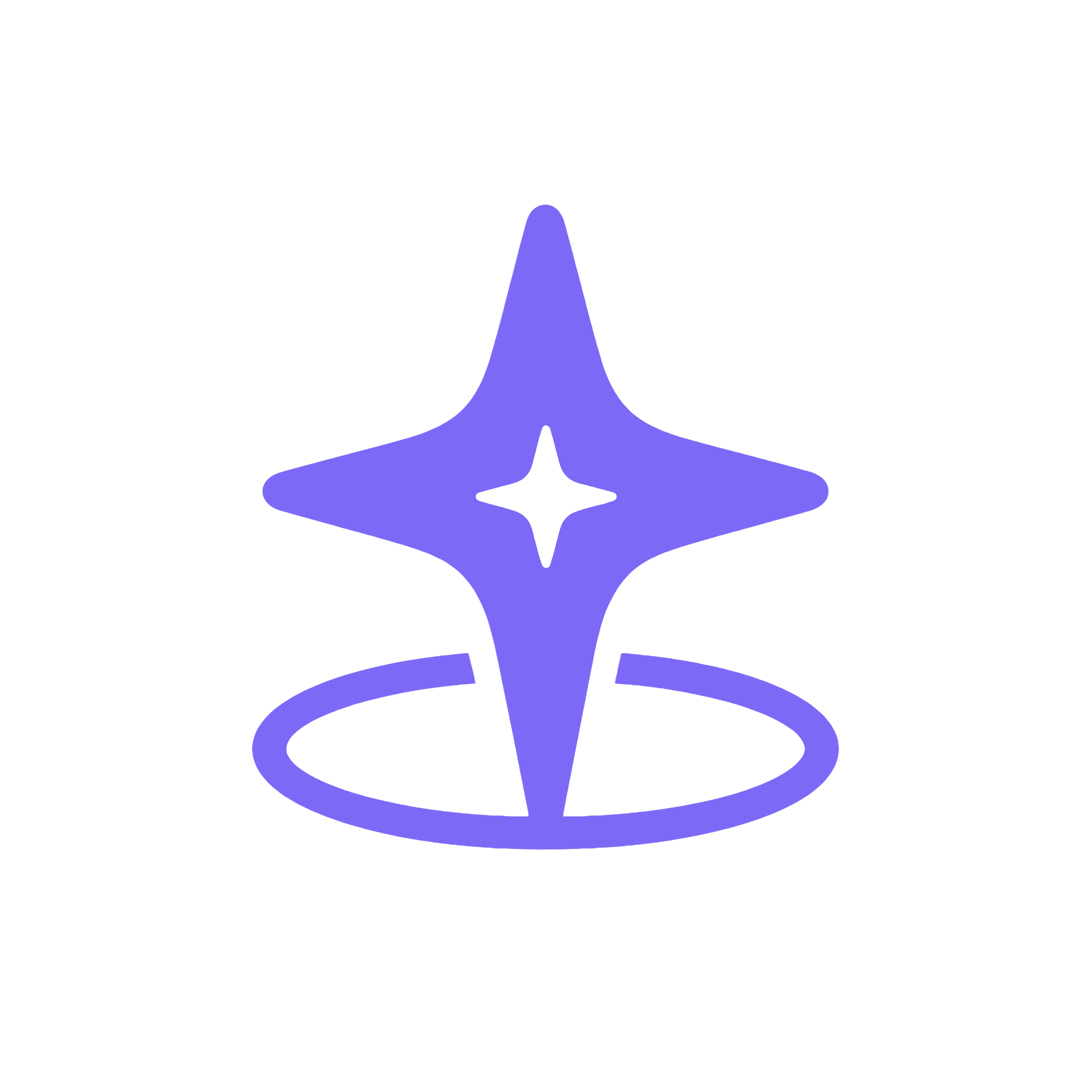 Isotipo violeta con transparencia